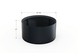 30% OFF Aluminum Round Planter – 48" DIA x 18" H