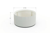 30% OFF Aluminum Round Planter – 48" DIA x 18" H