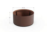 30% OFF Aluminum Round Planter – 48" DIA x 18" H