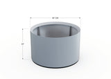Aluminum Round Planter - Plantercraft