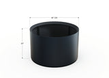 30% OFF Aluminum Round Planter – 48" DIA x 18" H