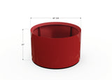 30% OFF Aluminum Round Planter – 48" DIA x 18" H