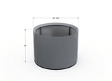 Aluminum Round Planter - Plantercraft
