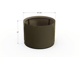 Aluminum Round Planter - Plantercraft