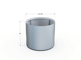 Aluminum Round Planter - Plantercraft