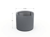 Aluminum Round Planter - Plantercraft