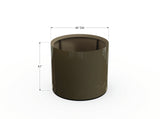 30% OFF Aluminum Round Planter – 48" DIA x 18" H