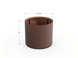 30% OFF Aluminum Round Planter – 48" DIA x 18" H