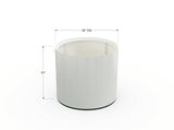 30% OFF Aluminum Round Planter – 48" DIA x 18" H
