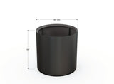 Aluminum Round Planter - Plantercraft
