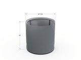 Aluminum Round Planter - Plantercraft