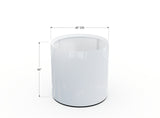 30% OFF Aluminum Round Planter – 48" DIA x 18" H
