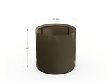30% OFF Aluminum Round Planter – 48" DIA x 18" H