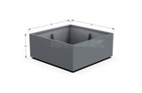 Aluminum Square & Cube Planter - Plantercraft