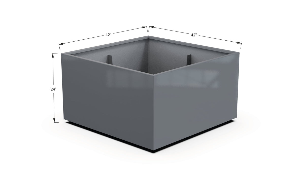 Aluminum Square & Cube Planter - Plantercraft