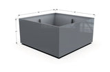 Aluminum Square & Cube Planter - Plantercraft