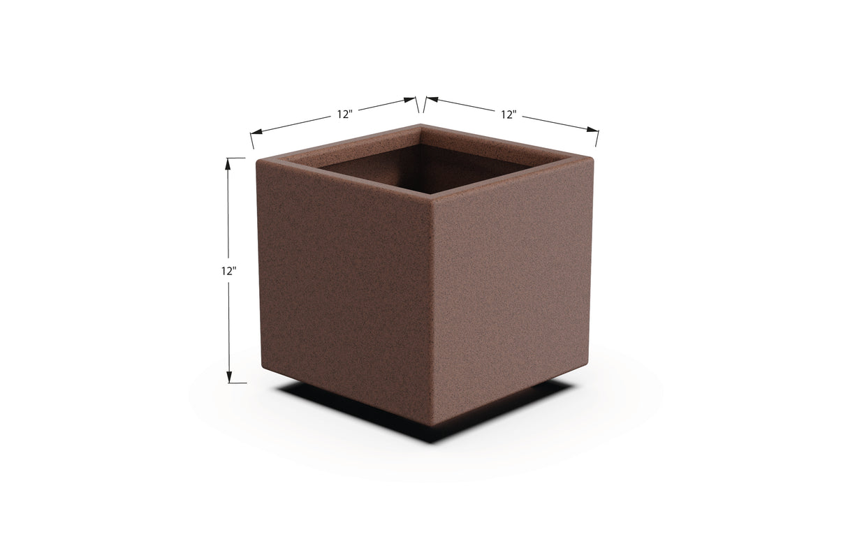 Aluminum Square & Cube Planter – 12" to 24" H