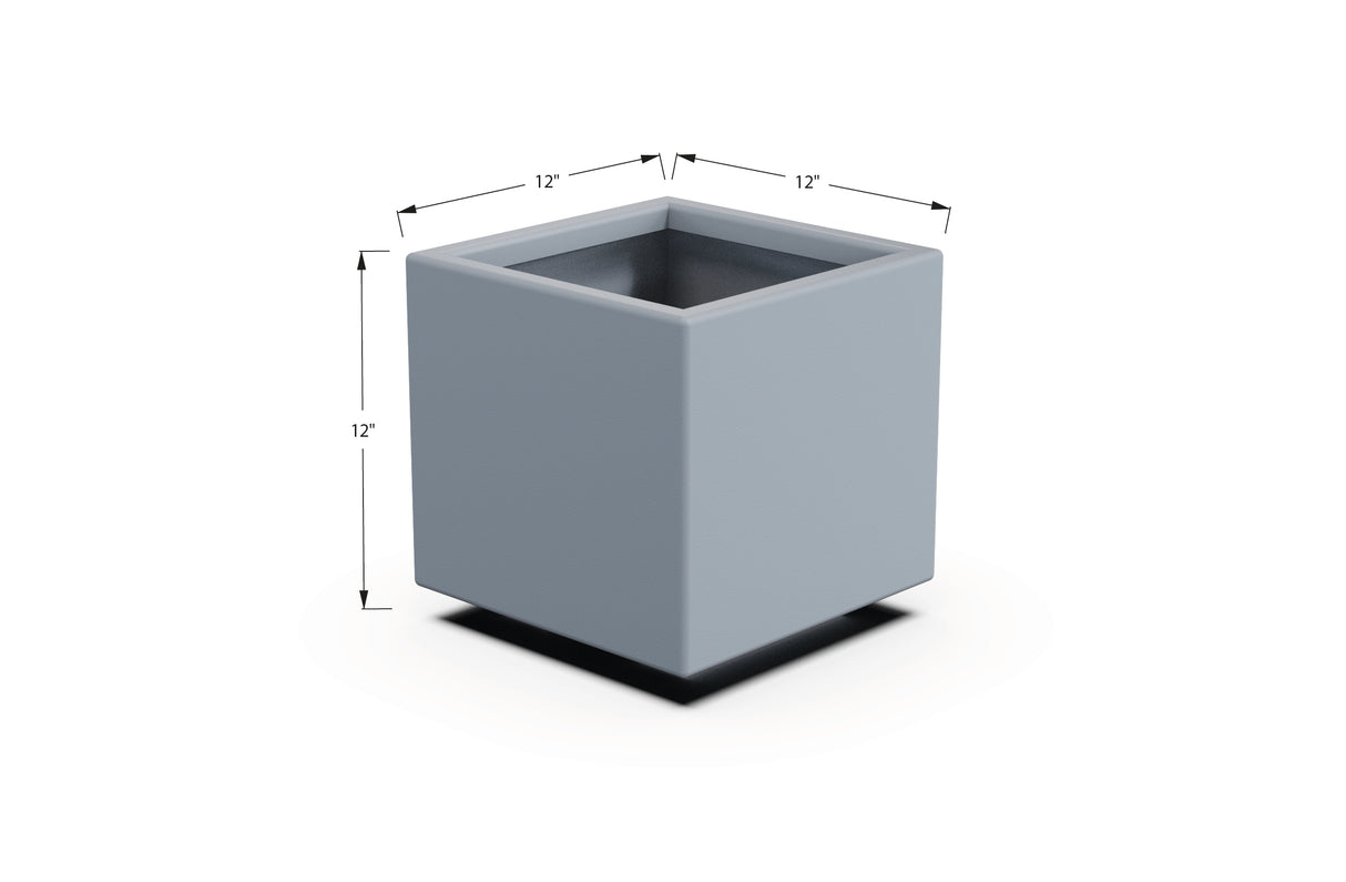 Aluminum Square & Cube Planter – 12" to 24" H