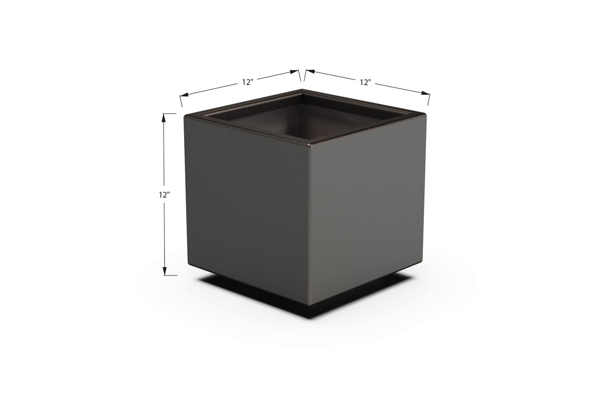Aluminum Square & Cube Planter – 12" to 24" H