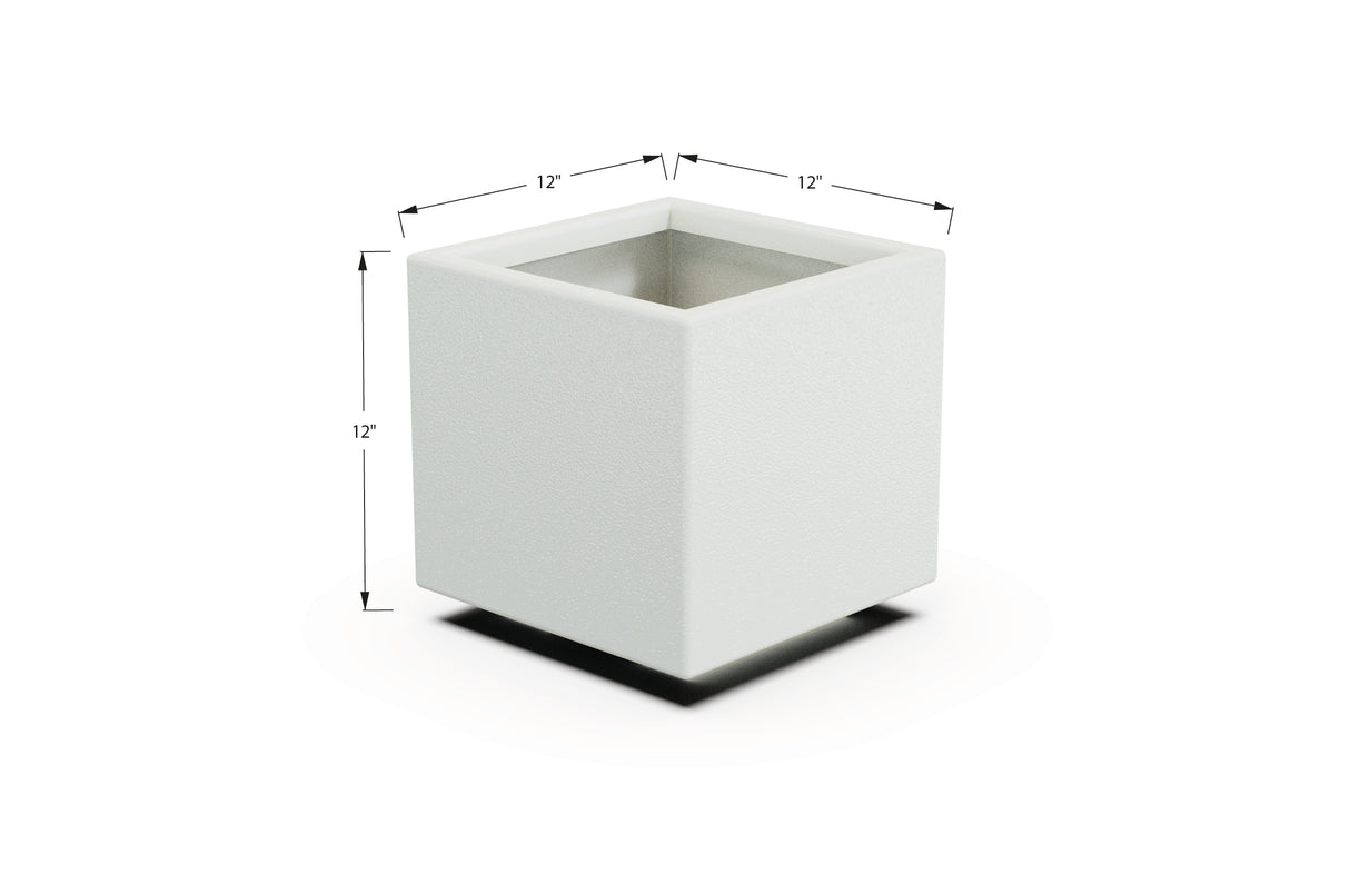 Aluminum Square & Cube Planter – 12" to 24" H