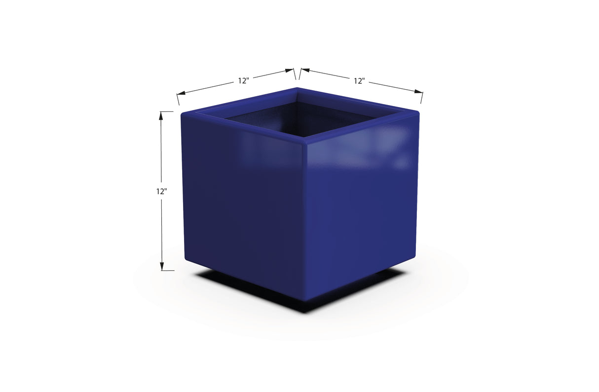 Aluminum Square & Cube Planter – 12" to 24" H