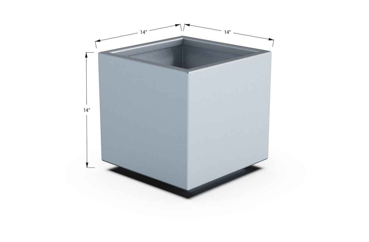 Aluminum Square & Cube Planter – 12" to 24" H