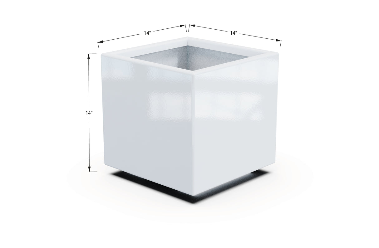 Aluminum Square & Cube Planter – 12" to 24" H
