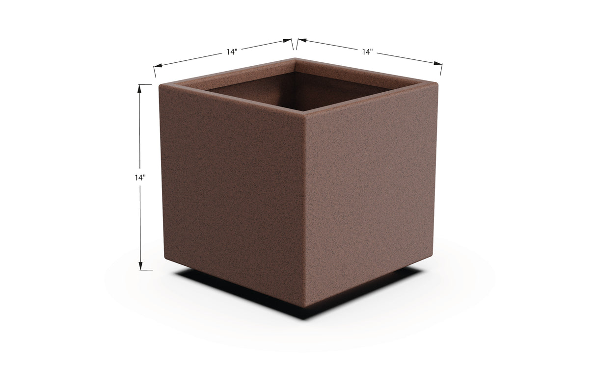 Aluminum Square & Cube Planter – 12" to 24" H