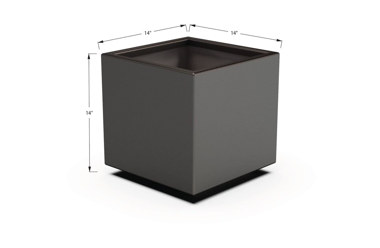 Aluminum Square & Cube Planter – 12" to 24" H