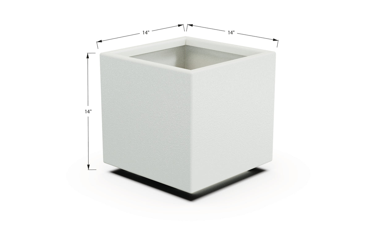 Aluminum Square & Cube Planter – 12" to 24" H