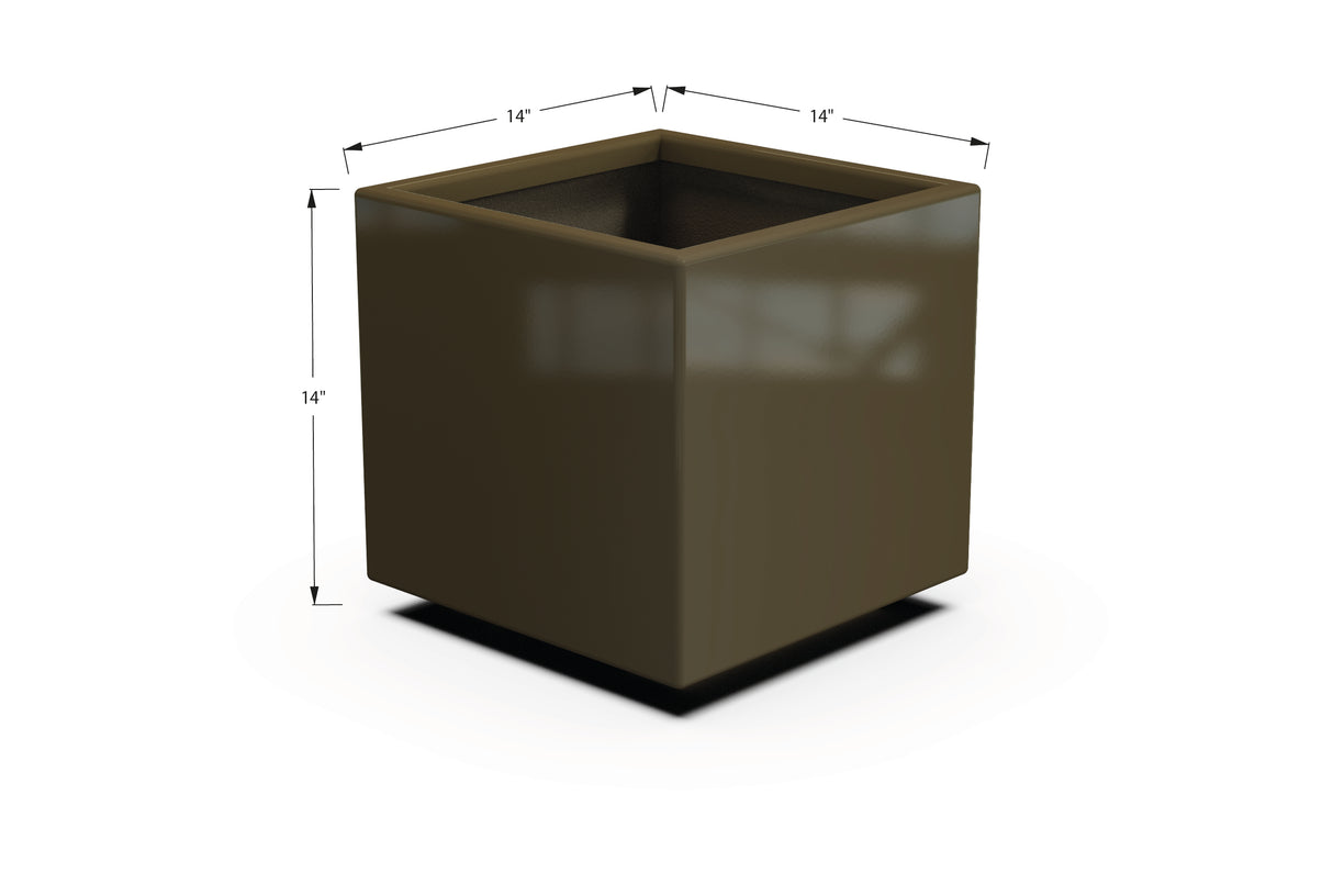 Aluminum Square & Cube Planter – 12" to 24" H