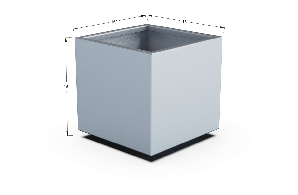 Aluminum Square & Cube Planter – 12" to 24" H
