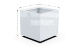 Aluminum Square & Cube Planter – 12" to 24" H