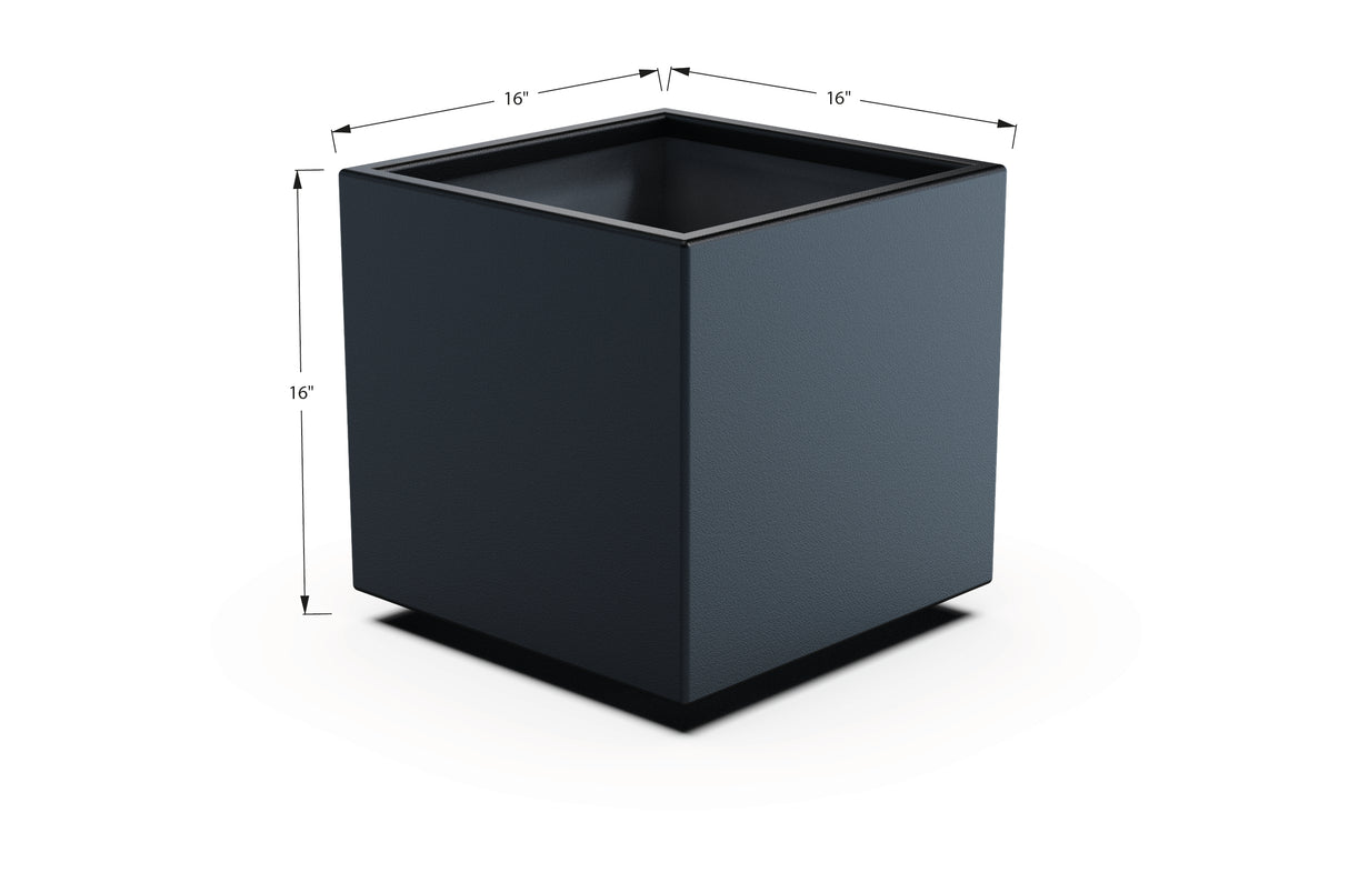 Aluminum Square & Cube Planter – 12" to 24" H