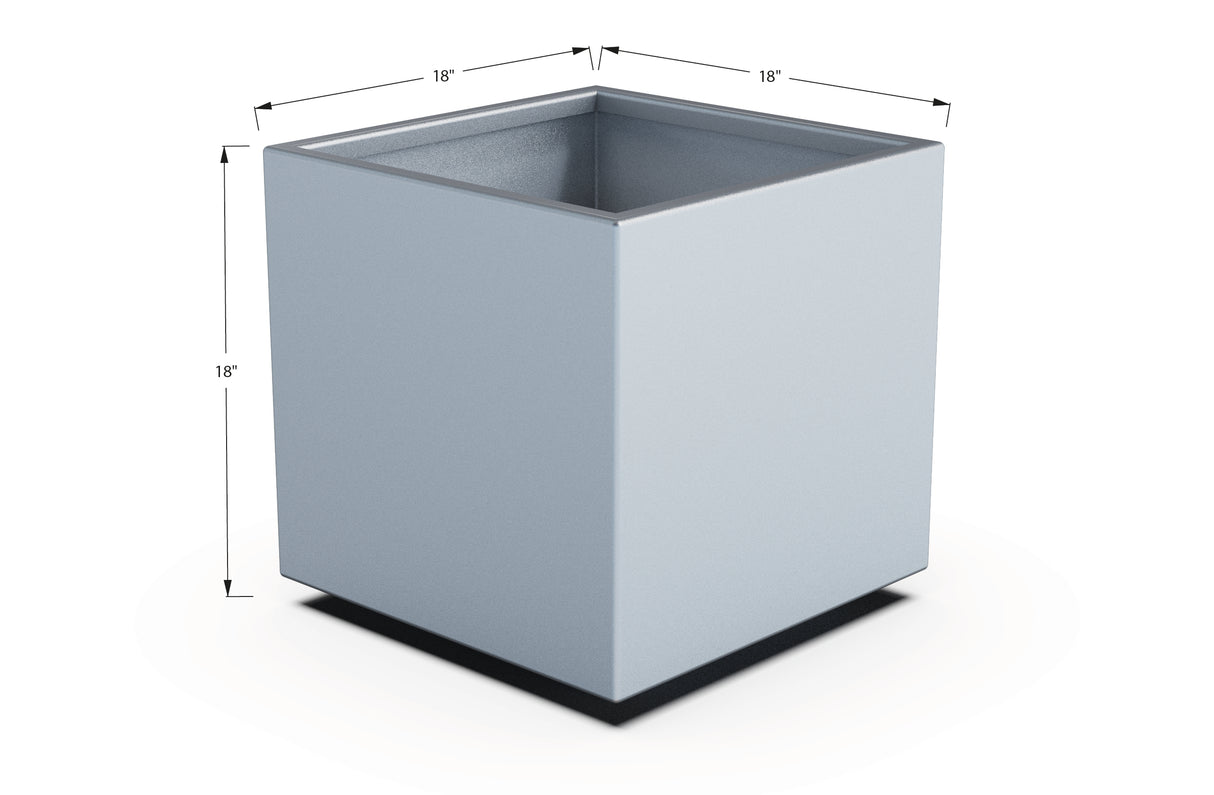 Aluminum Square & Cube Planter – 12" to 24" H