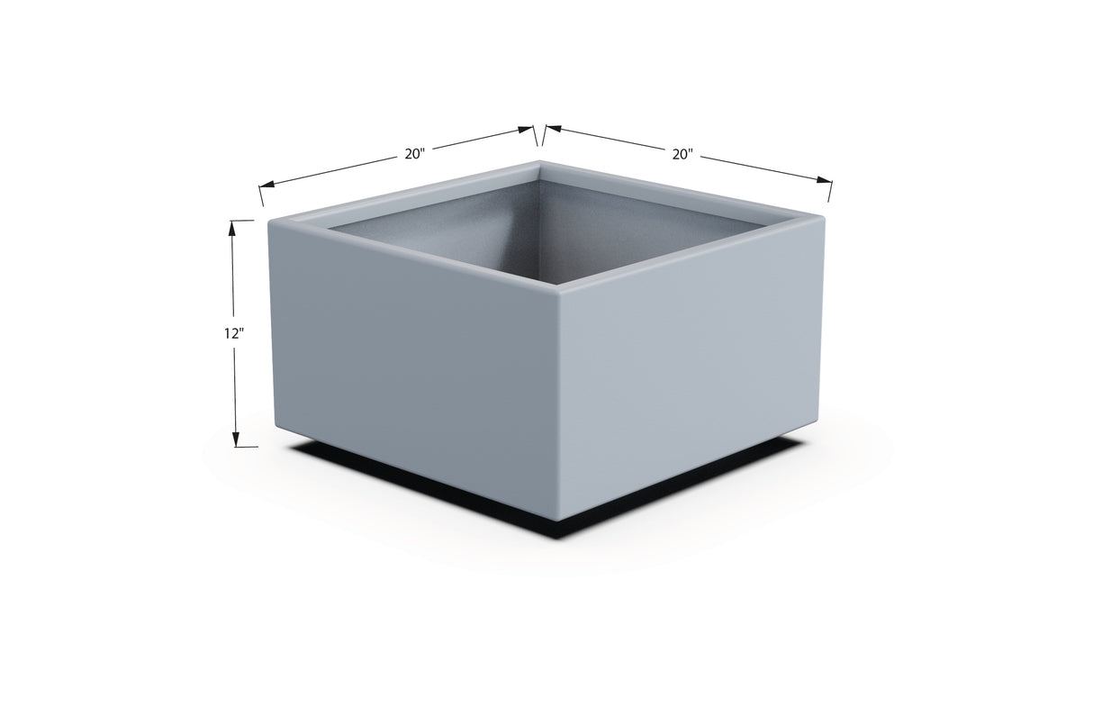 Aluminum Square & Cube Planter – 12" to 24" H