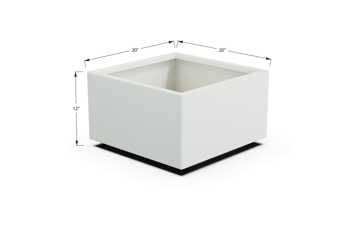 Aluminum Square & Cube Planter – 12" to 24" H
