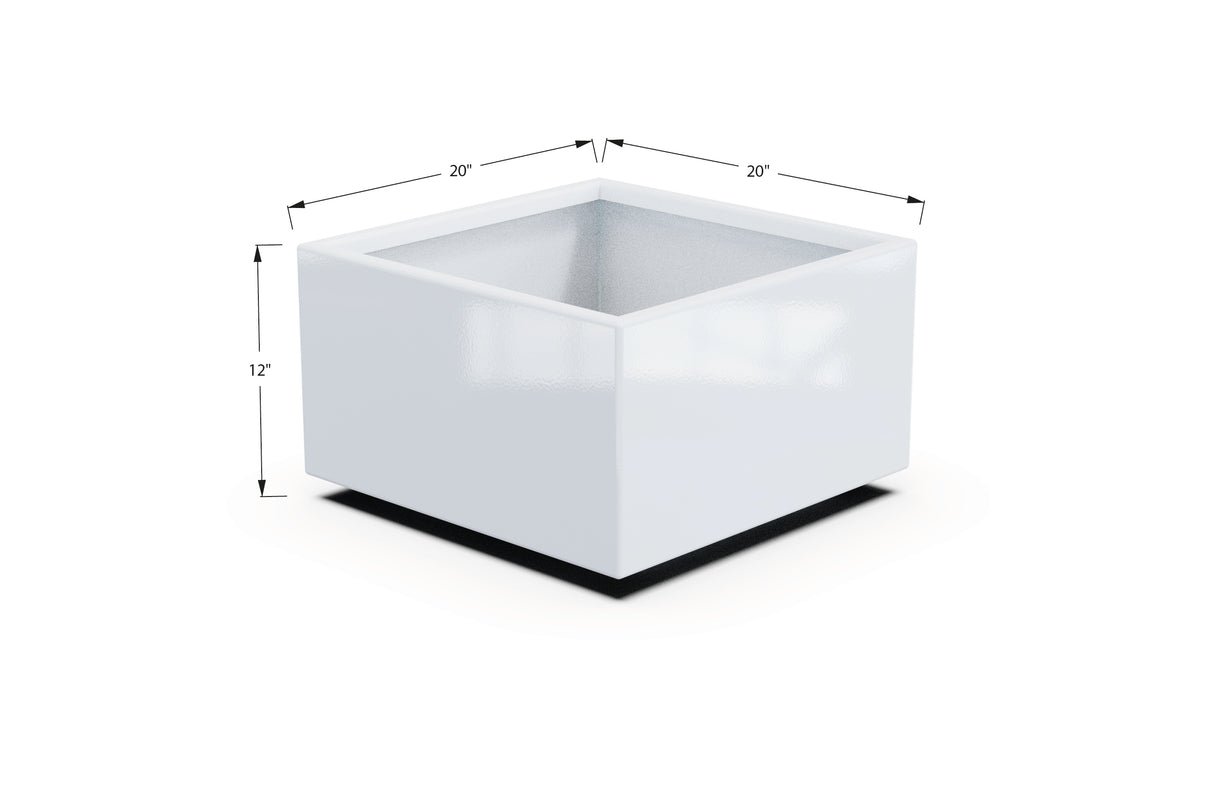 Aluminum Square & Cube Planter – 12" to 24" H