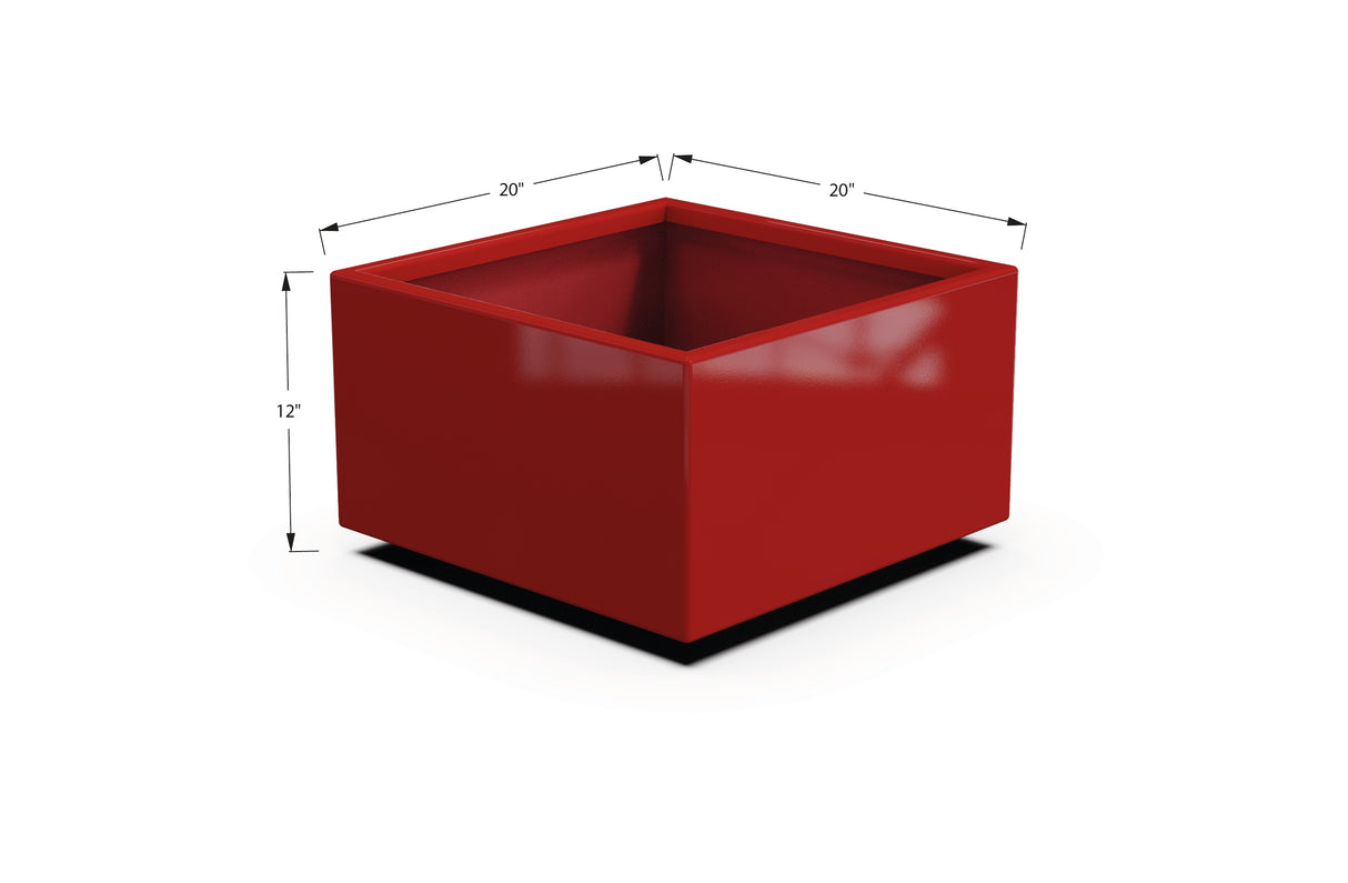 Aluminum Square & Cube Planter – 12" to 24" H