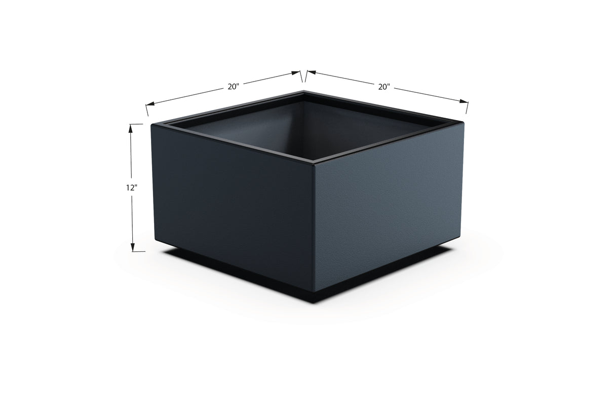 Aluminum Square & Cube Planter – 12" to 24" H