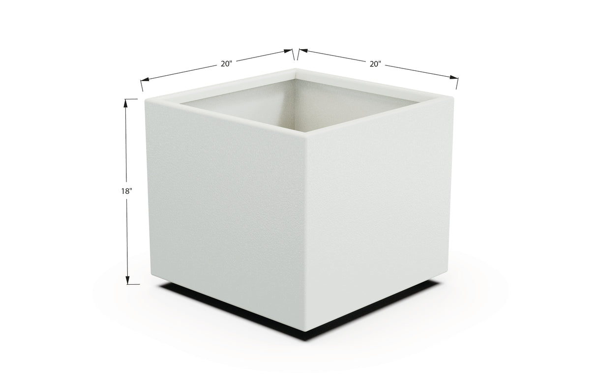 Aluminum Square & Cube Planter – 12" to 24" H