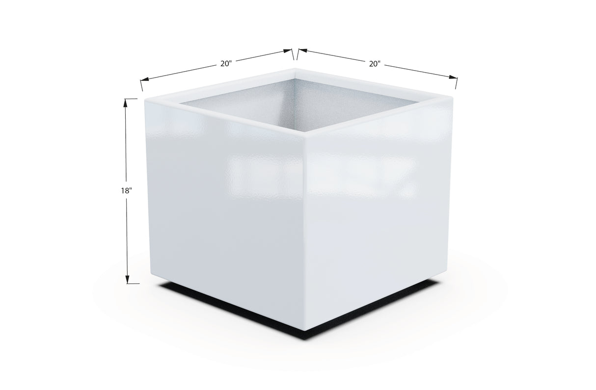 Aluminum Square & Cube Planter – 12" to 24" H