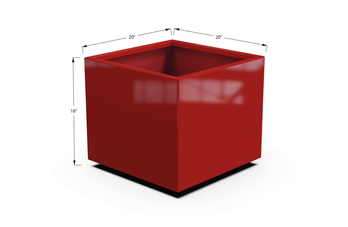 Aluminum Square & Cube Planter – 12" to 24" H