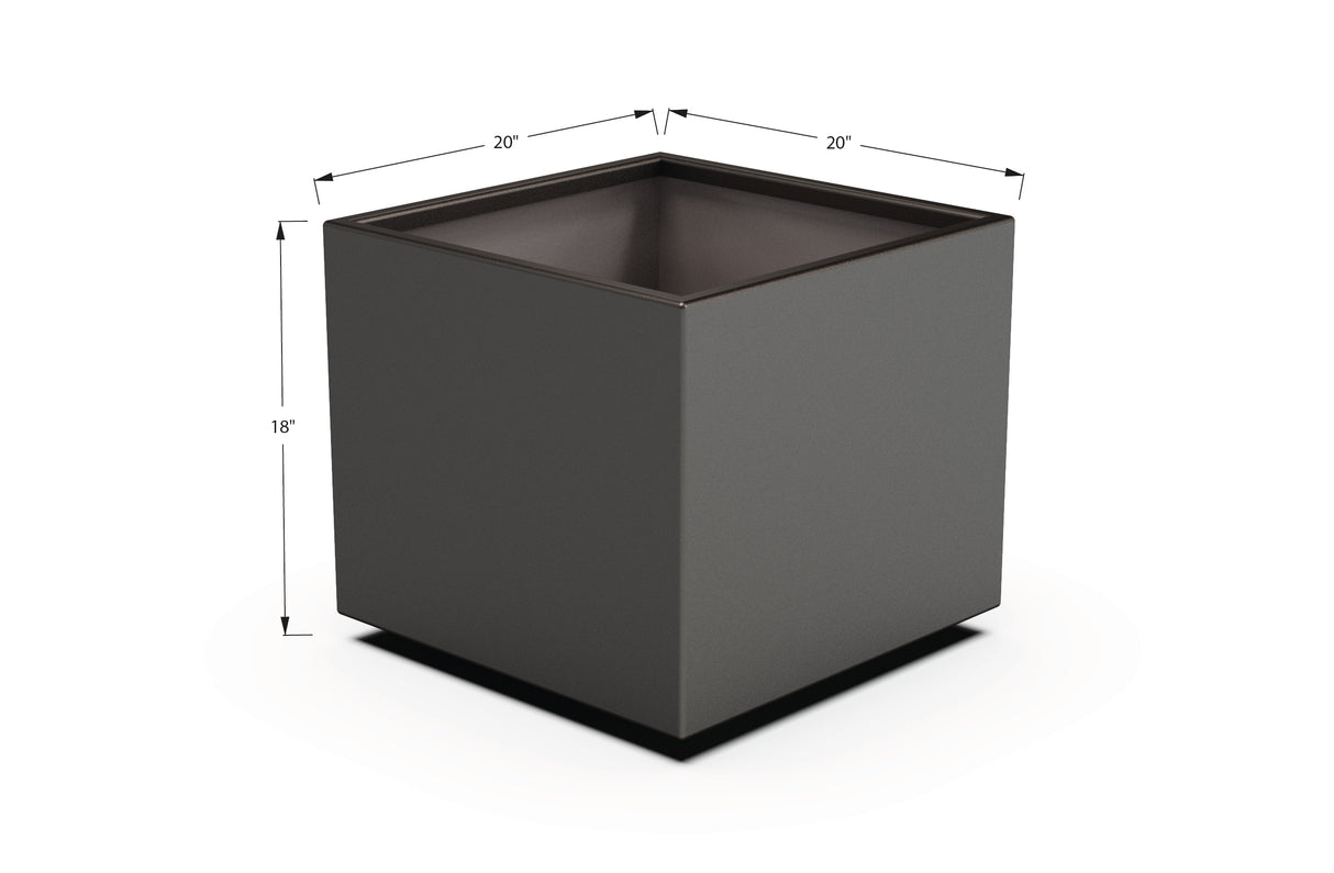 Aluminum Square & Cube Planter – 12" to 24" H