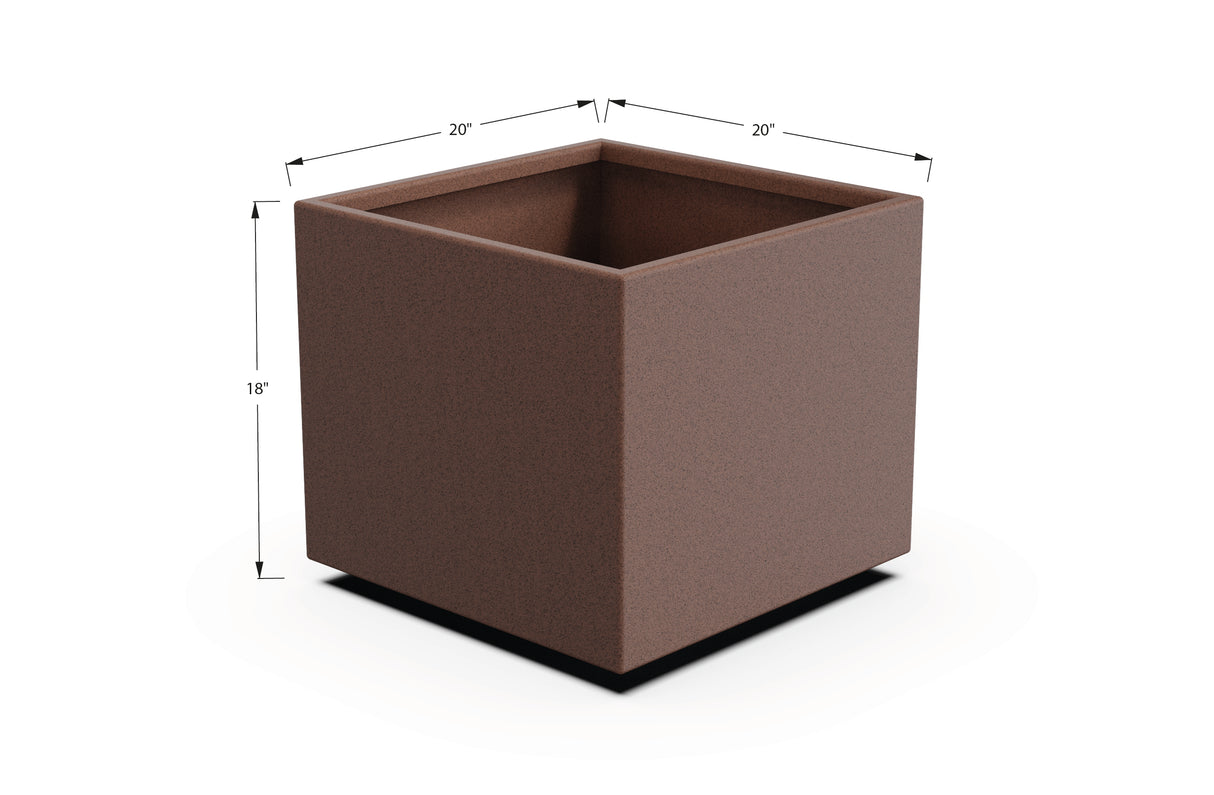 Aluminum Square & Cube Planter – 12" to 24" H