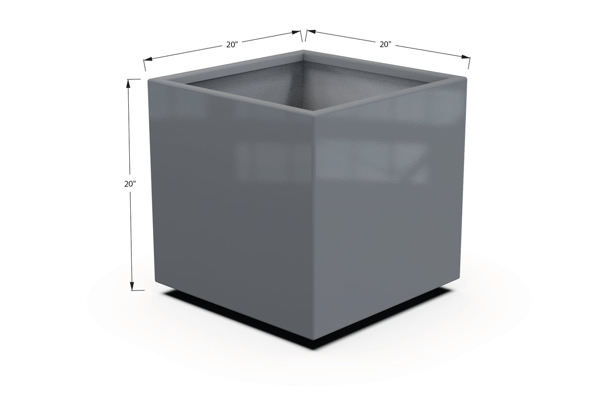 Aluminum Square & Cube Planter – 12" to 24" H