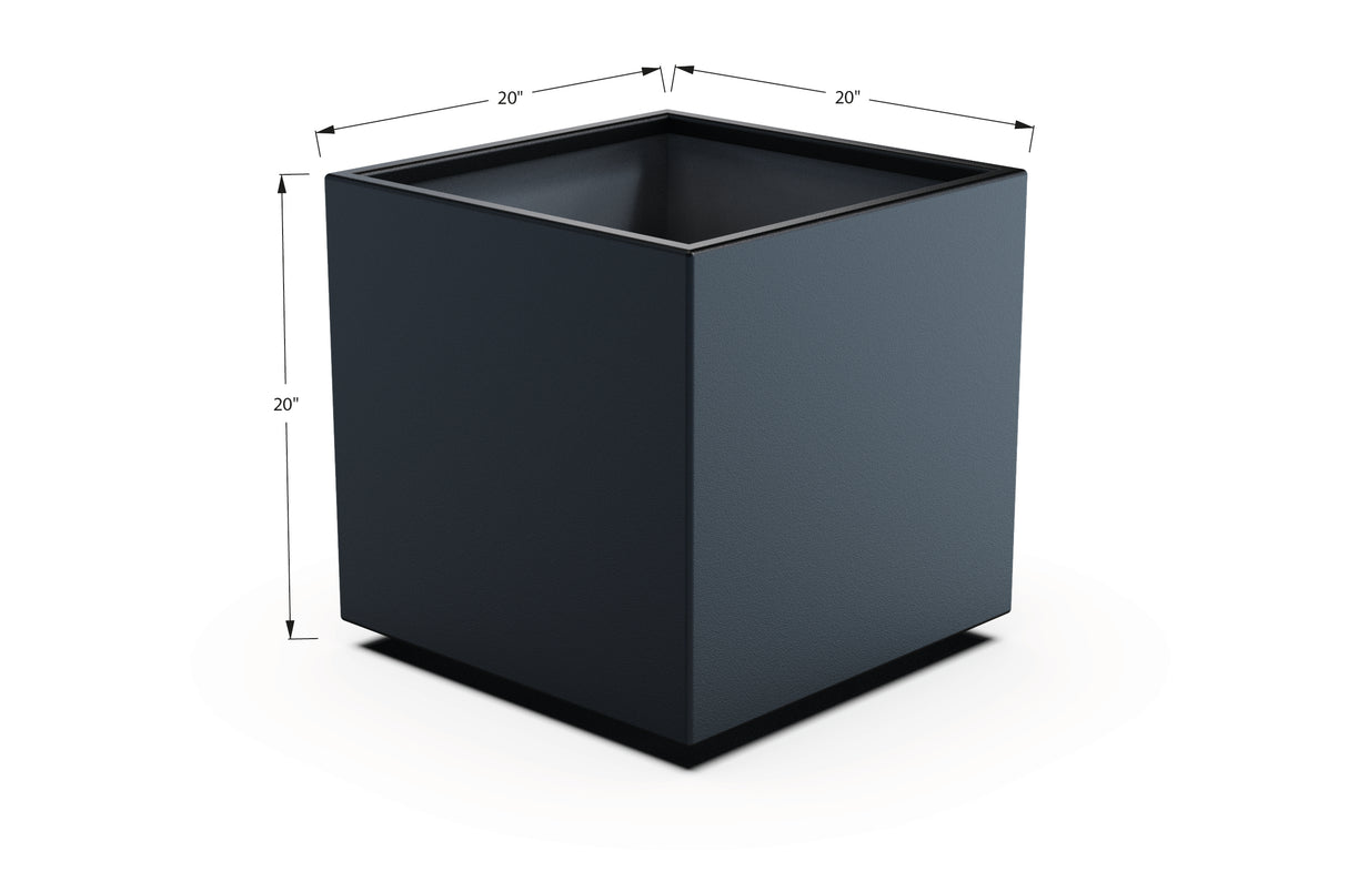 Aluminum Square & Cube Planter – 12" to 24" H