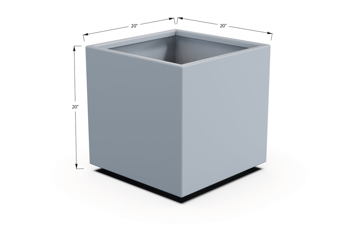 Aluminum Square & Cube Planter – 12" to 24" H