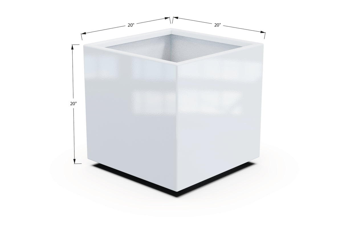 Aluminum Square & Cube Planter – 12" to 24" H