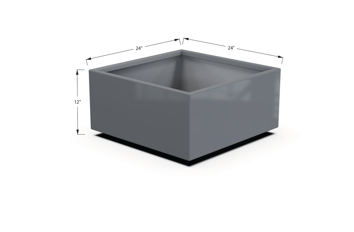 Aluminum Square & Cube Planter – 12" to 24" H